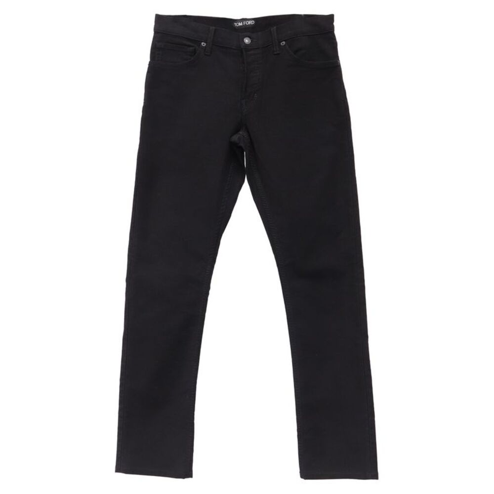 Tom Ford Regular-Fit Jeans in Black Cotton